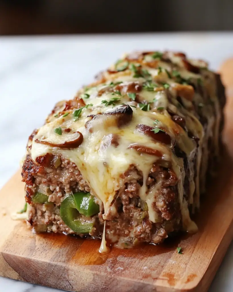 Philly Cheesesteak Meatloaf
