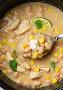 Easy White Chicken Chili (Slow Cooker)